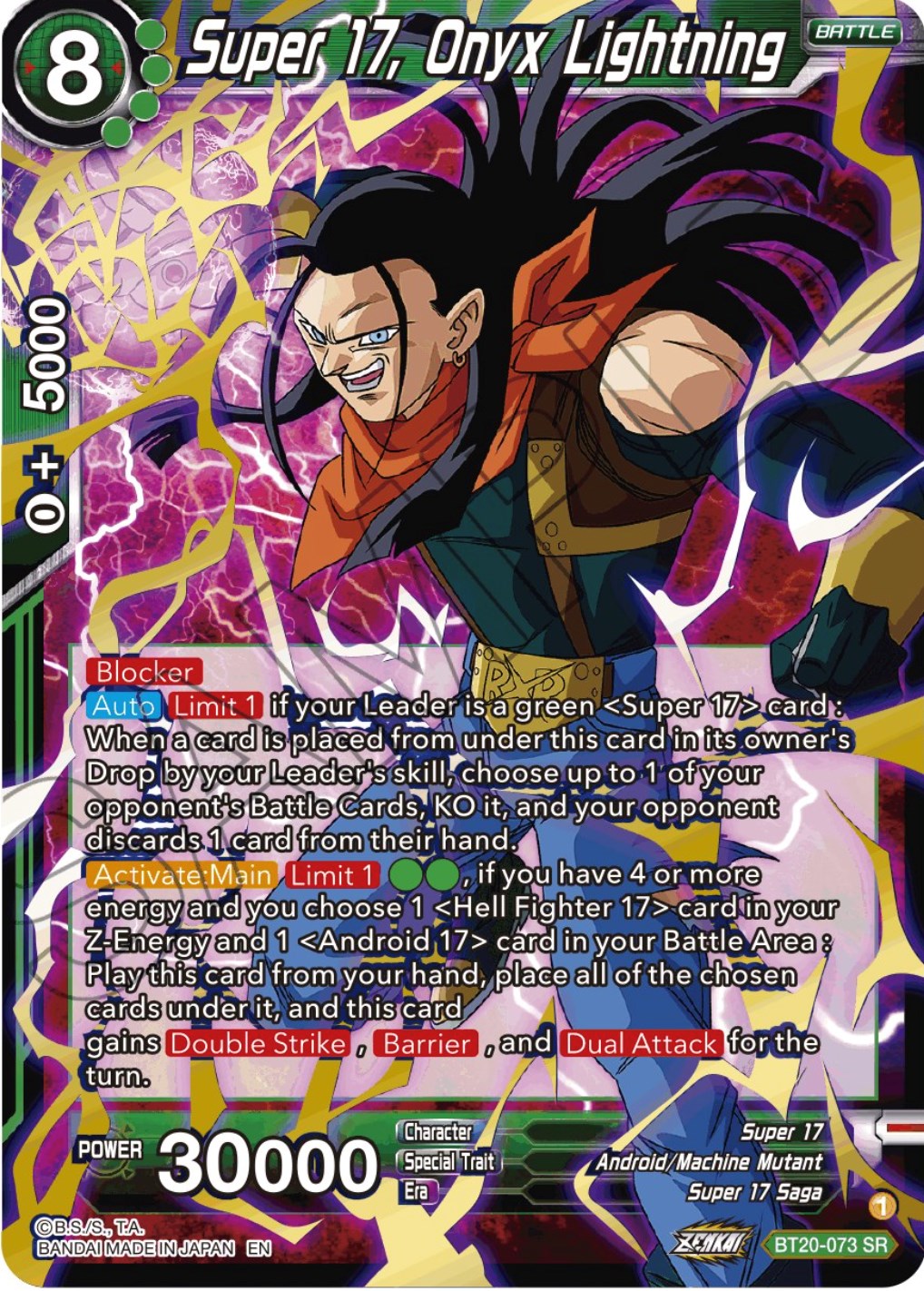 Super 17, Onyx Lightning (BT20-073) [Power Absorbed] | Black Swamp Games