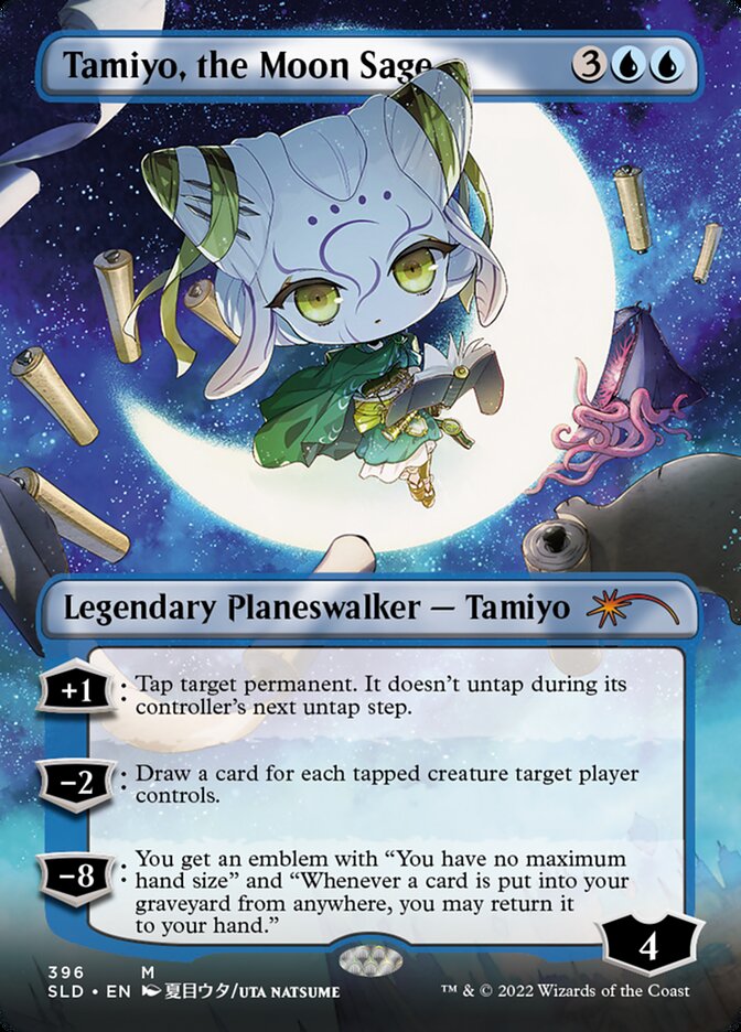 Tamiyo, the Moon Sage (Borderless) [Secret Lair Drop Series] | Black Swamp Games