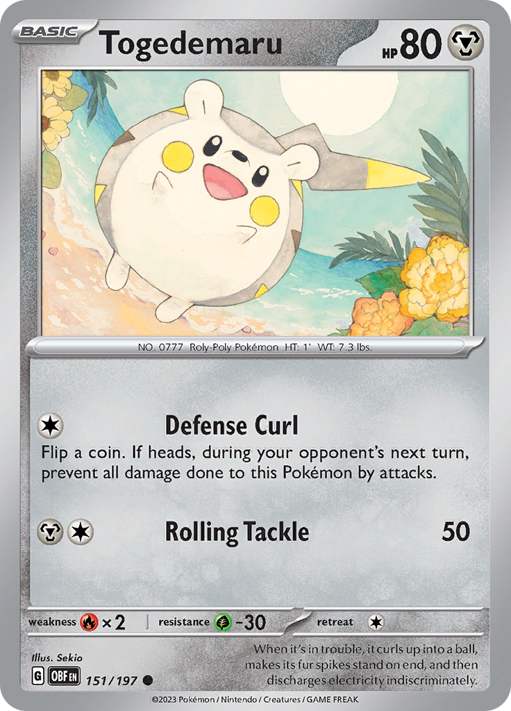 Togedemaru (151/197) [Scarlet & Violet: Obsidian Flames] | Black Swamp Games