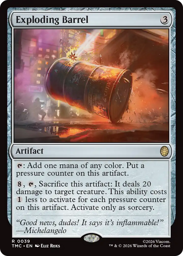 Exploding Barrel [Teenage Mutant Ninja Turtles Commander] | Black Swamp Games