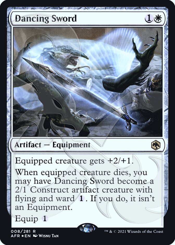Dancing Sword (Ampersand Promo) [Dungeons & Dragons: Adventures in the Forgotten Realms Promos] | Black Swamp Games