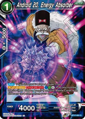 Android 20, Energy Absorber (BT17-051) [Ultimate Squad] | Black Swamp Games