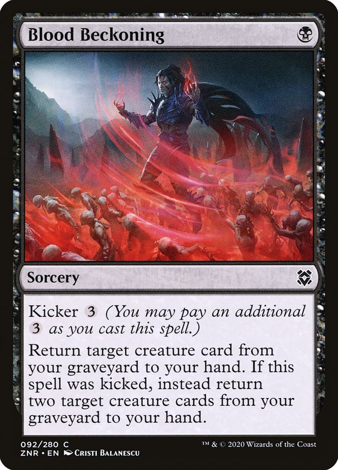 Blood Beckoning [Zendikar Rising] | Black Swamp Games