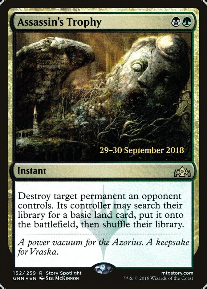 Assassin's Trophy [Guilds of Ravnica Prerelease Promos] | Black Swamp Games