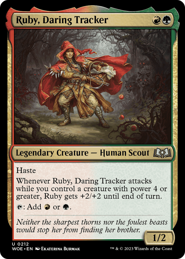 Ruby, Daring Tracker [Wilds of Eldraine] | Black Swamp Games