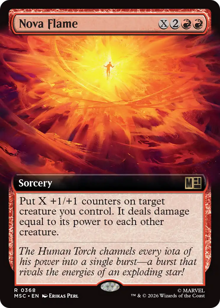 Nova Flame (Extended Art) [Marvel Super Heroes Commander] | Black Swamp Games