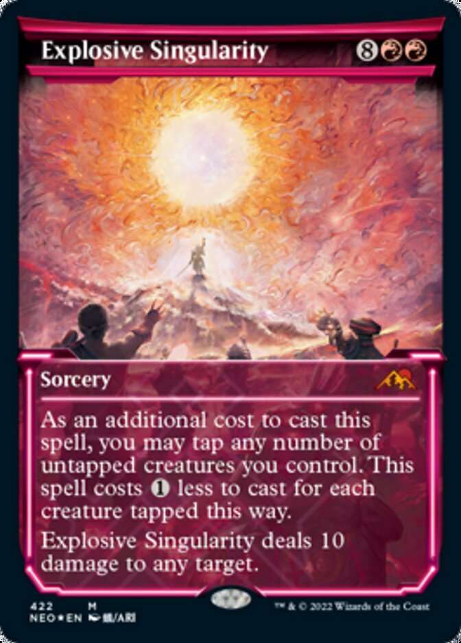 Explosive Singularity (Showcase) (Foil Etched) [Kamigawa: Neon Dynasty] | Black Swamp Games