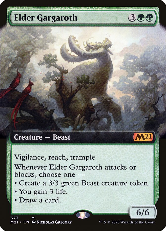 Elder Gargaroth (Extended Art) [Core Set 2021] | Black Swamp Games