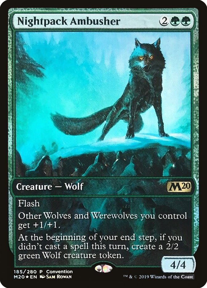 Nightpack Ambusher (Convention) (Full Art) [Core Set 2020 Promos] | Black Swamp Games