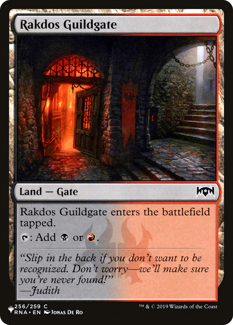 Rakdos Guildgate (256) [The List] | Black Swamp Games