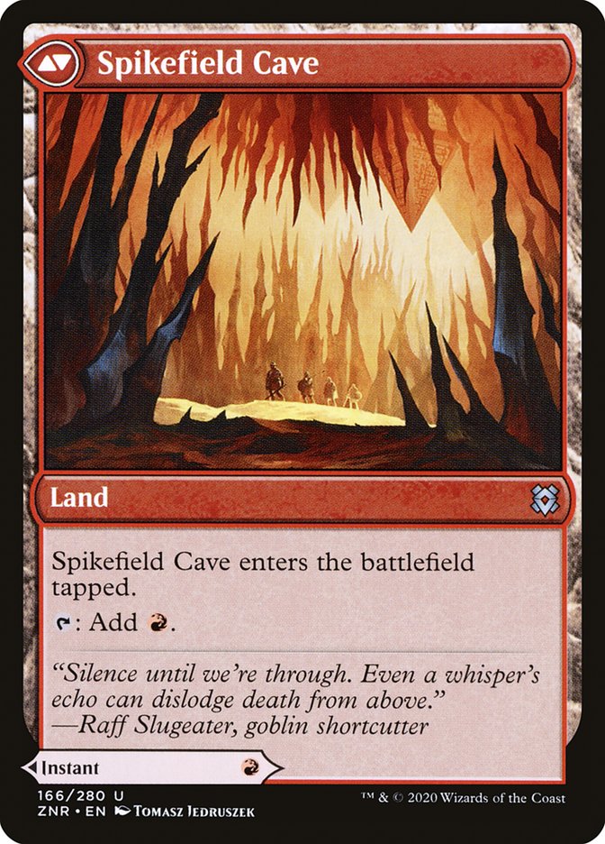 Spikefield Hazard // Spikefield Cave [Zendikar Rising] | Black Swamp Games