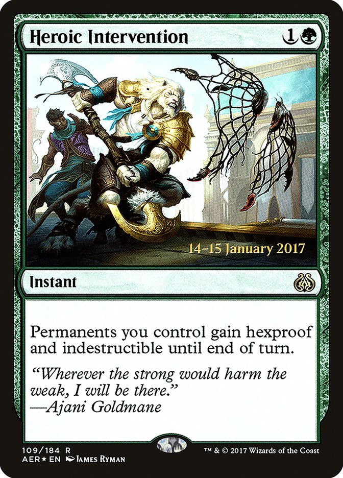 Heroic Intervention [Aether Revolt Prerelease Promos] | Black Swamp Games