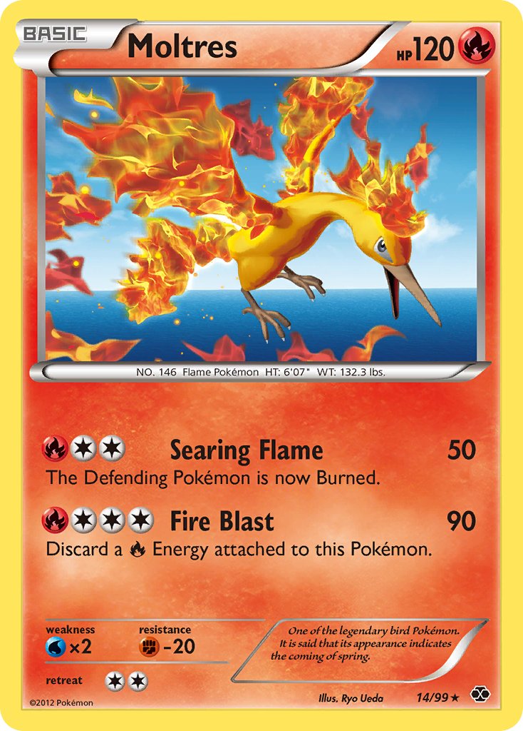 Moltres (14/99) (Blister Exclusive) [Black & White: Next Destinies] | Black Swamp Games