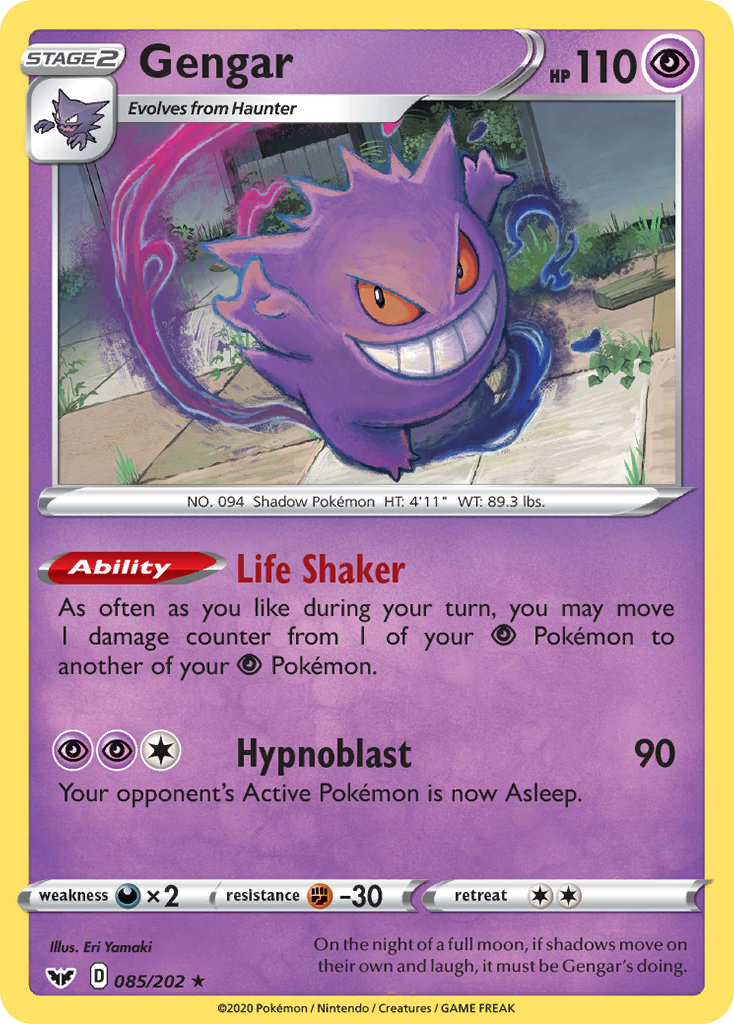 Gengar (085/202) [Sword & Shield: Base Set] | Black Swamp Games