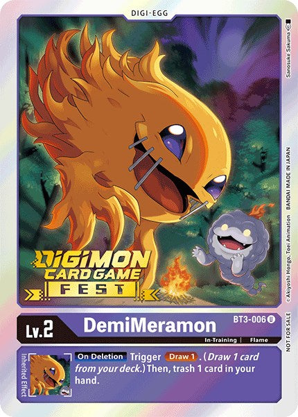 DemiMeramon [BT3-006] (Digimon Card Game Fest 2022) [Release Special Booster Promos] | Black Swamp Games