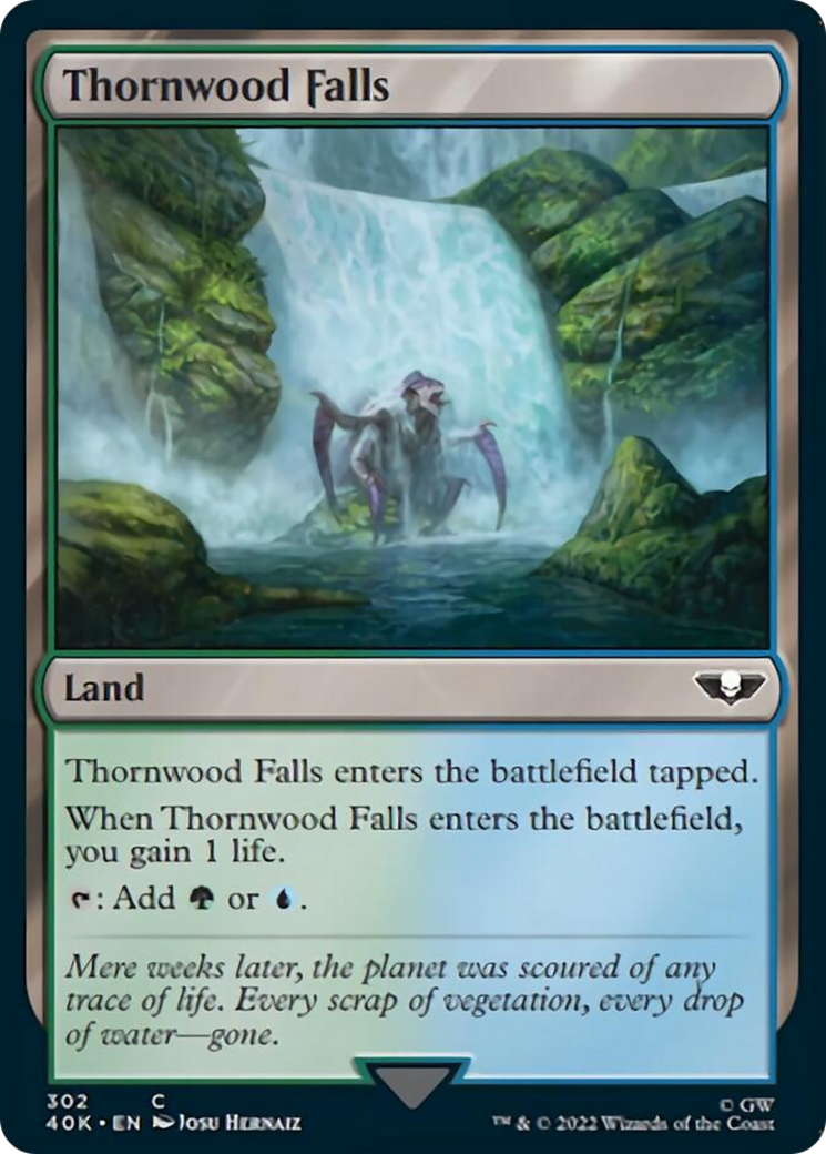 Thornwood Falls (Surge Foil) [Warhammer 40,000] | Black Swamp Games