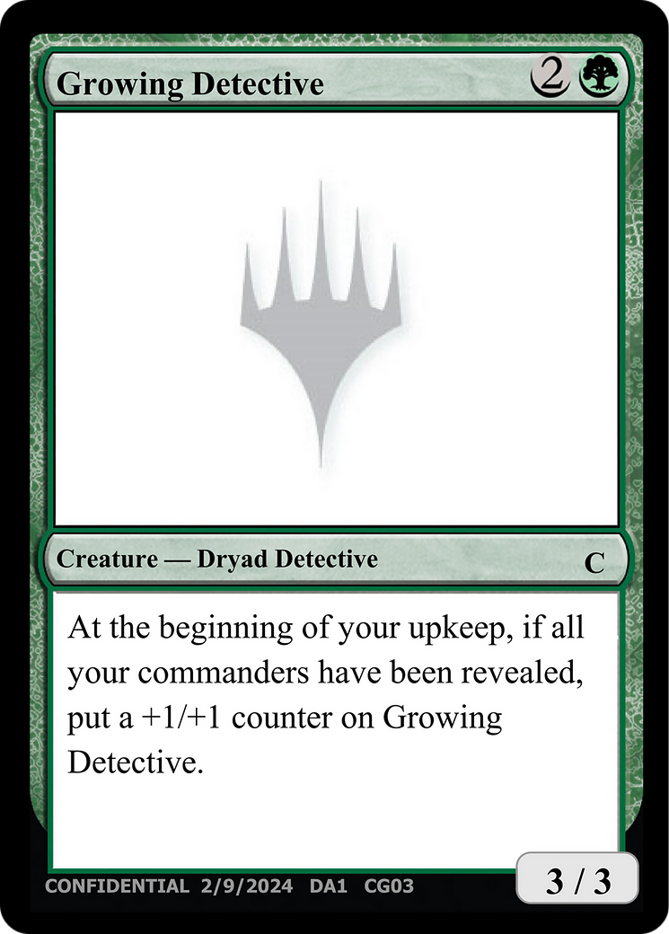Growing Detective [Unknown Event] | Black Swamp Games