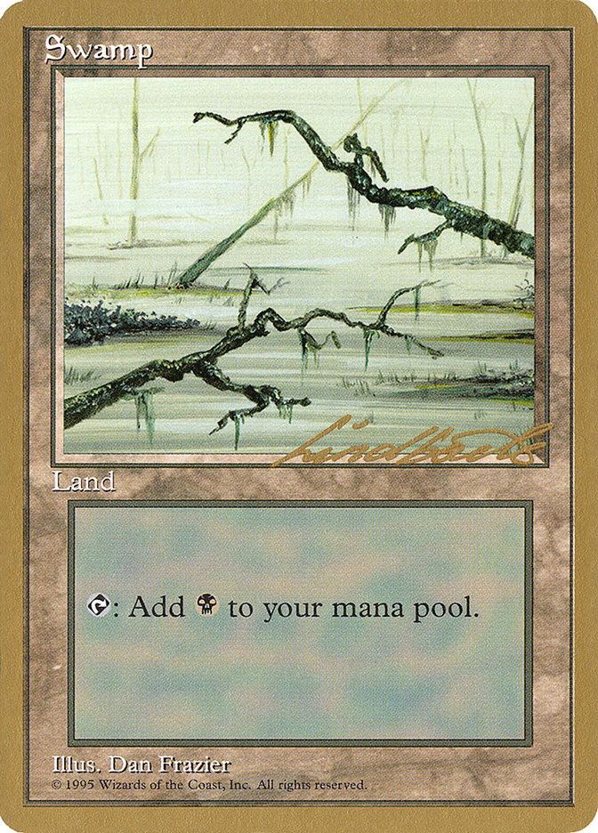 Swamp (ll371) (Leon Lindback) [Pro Tour Collector Set] | Black Swamp Games
