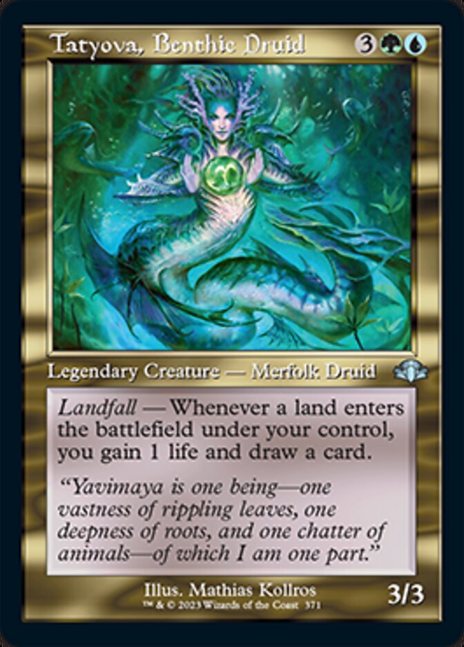 Tatyova, Benthic Druid (Retro) [Dominaria Remastered] | Black Swamp Games