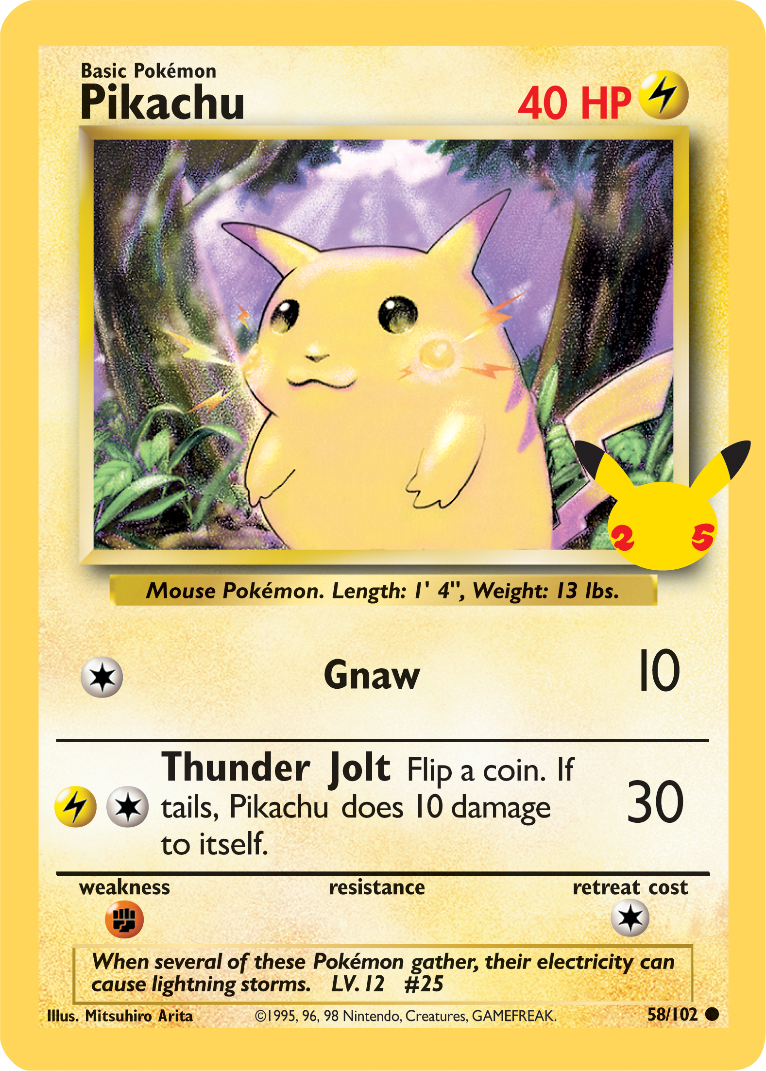 Pikachu (58/102) (Jumbo Card) [First Partner Pack] | Black Swamp Games