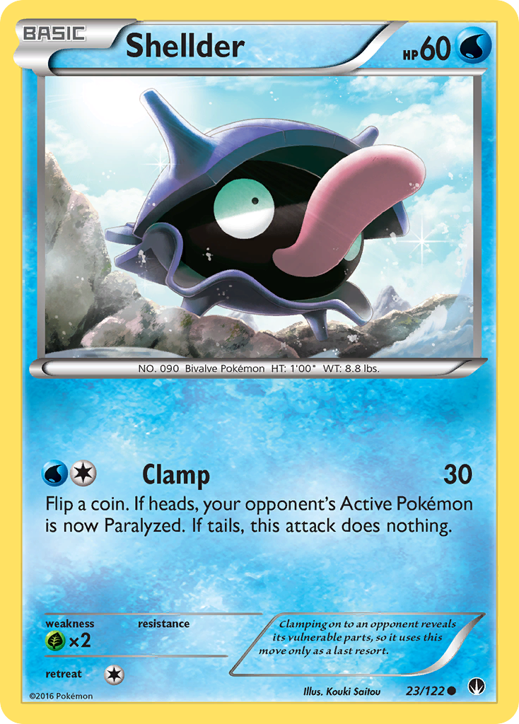 Shellder (23/122) [XY: BREAKpoint] | Black Swamp Games