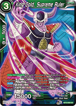 King Cold, Supreme Ruler (Uncommon) (BT13-082) [Supreme Rivalry] | Black Swamp Games