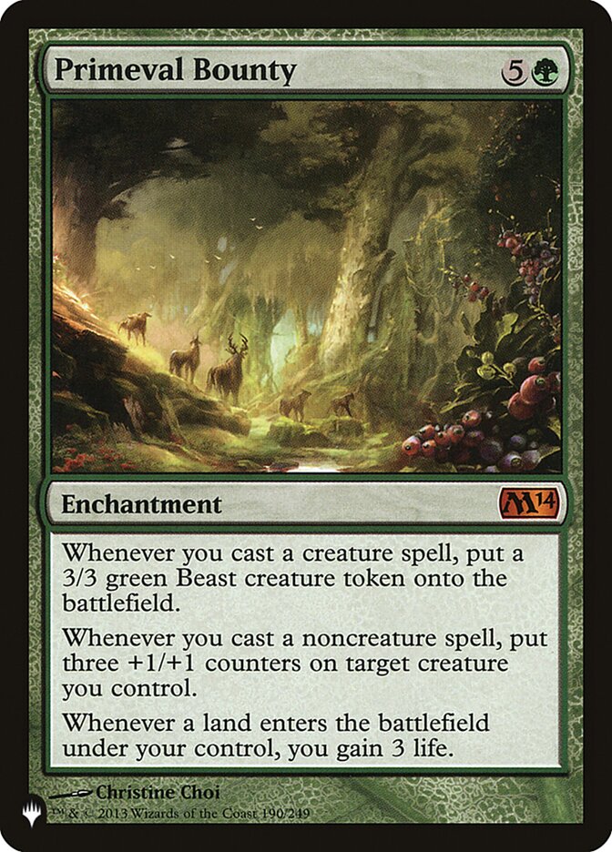 Primeval Bounty [The List] | Black Swamp Games