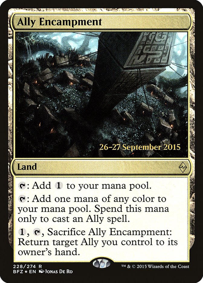 Ally Encampment [Battle for Zendikar Prerelease Promos] | Black Swamp Games