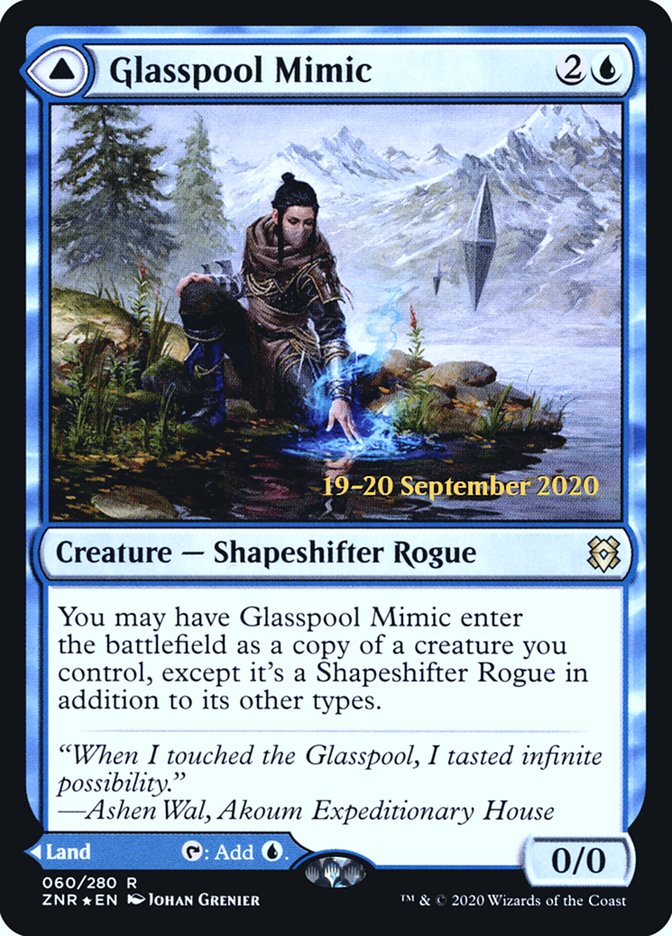 Glasspool Mimic // Glasspool Shore [Zendikar Rising Prerelease Promos] | Black Swamp Games