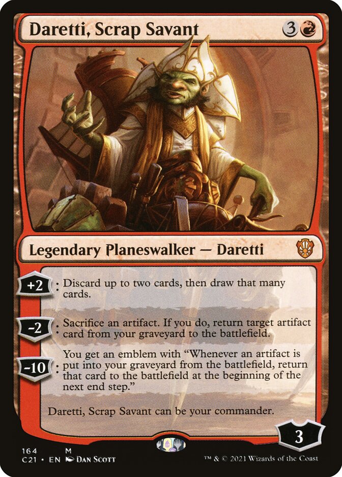 Daretti, Scrap Savant [Commander 2021] | Black Swamp Games