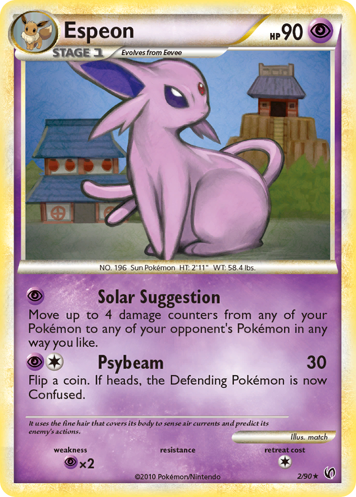Espeon (2/90) [HeartGold & SoulSilver: Undaunted] | Black Swamp Games