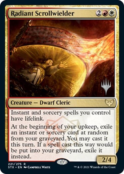 Radiant Scrollwielder (Promo Pack) [Strixhaven: School of Mages Promos] | Black Swamp Games