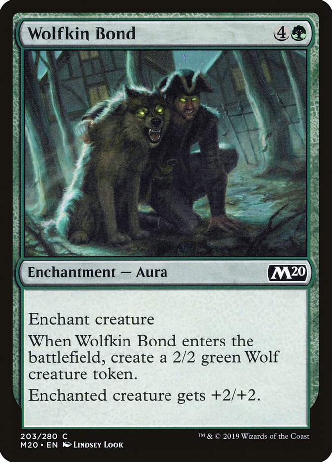 Wolfkin Bond [Core Set 2020] | Black Swamp Games