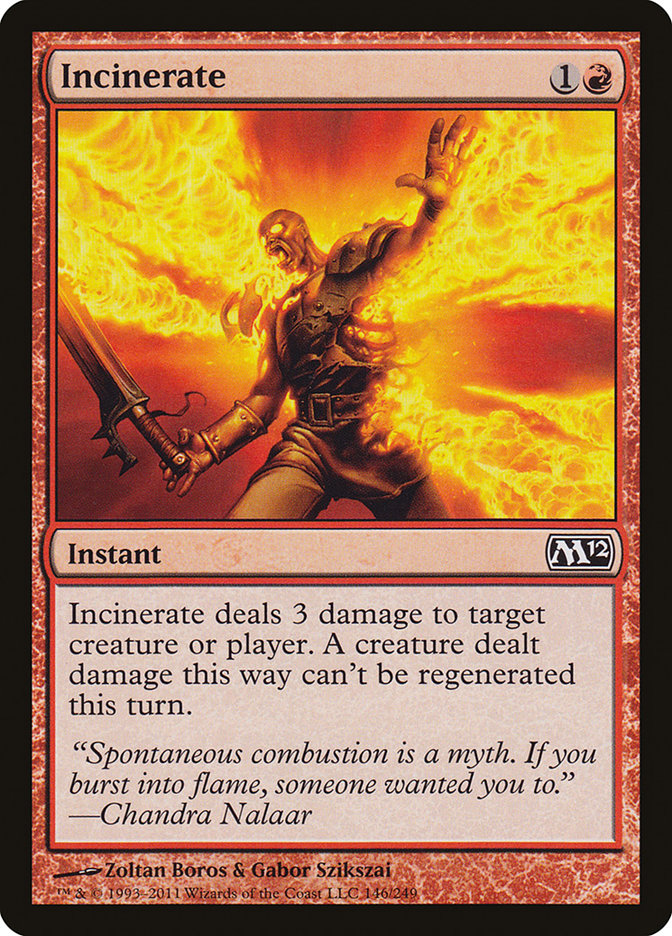 Incinerate [Magic 2012] | Black Swamp Games