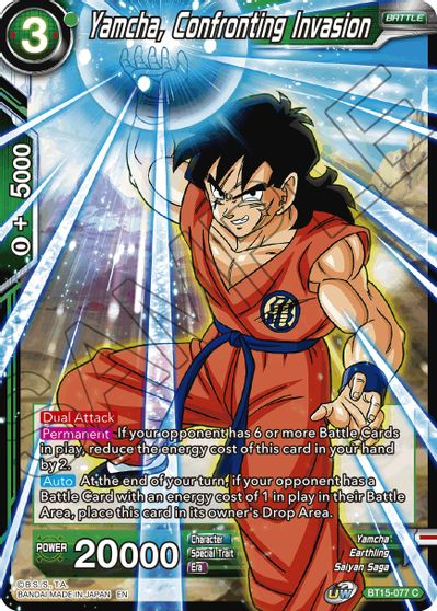 Yamcha, Confronting Invasion (BT15-077) [Saiyan Showdown] | Black Swamp Games