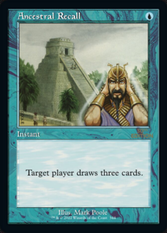 Ancestral Recall (Retro) [30th Anniversary Edition] | Black Swamp Games