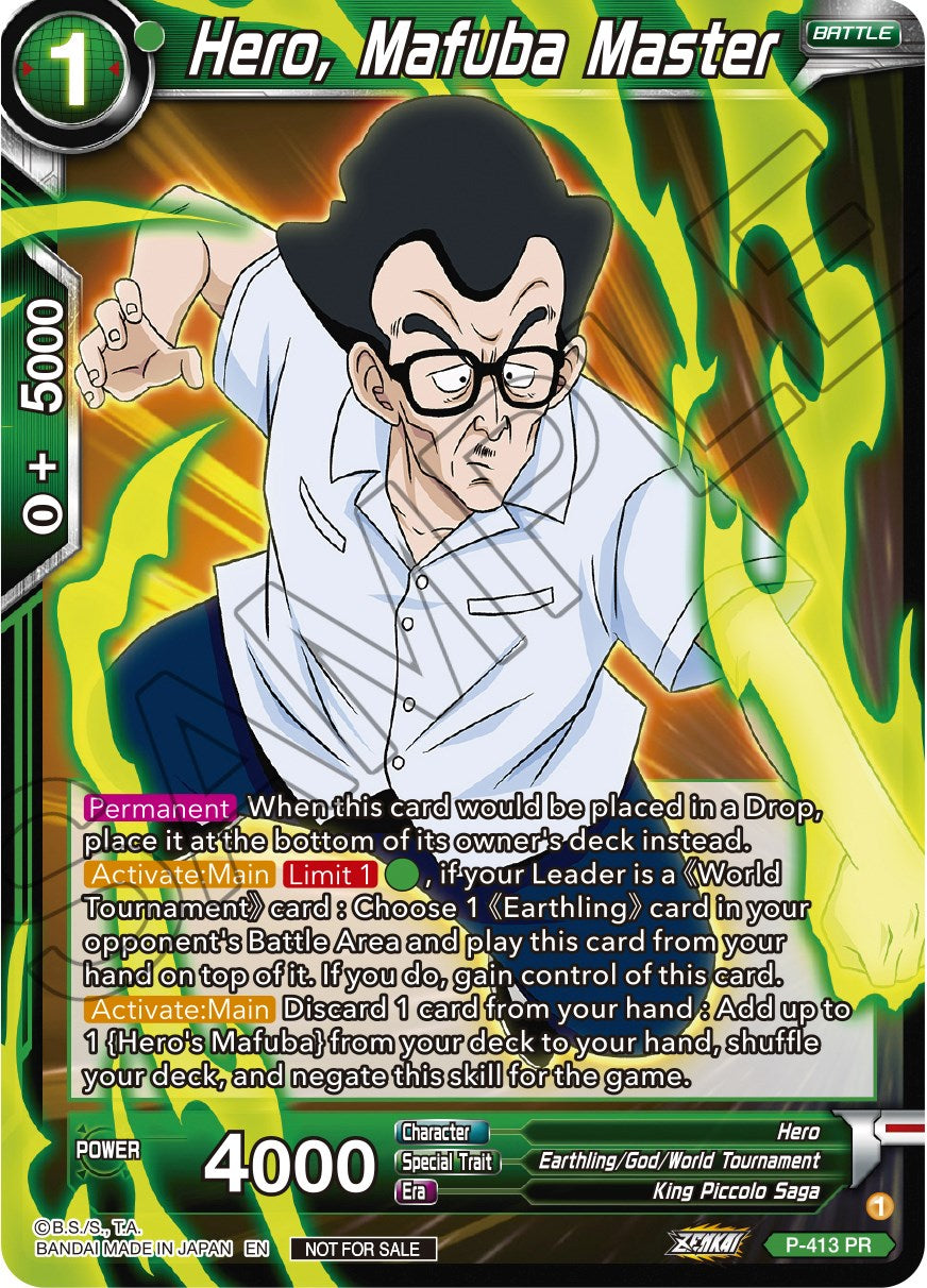 Hero, Mafuba Master (Zenkai Series Tournament Pack Vol.1) (P-413) [Tournament Promotion Cards] | Black Swamp Games