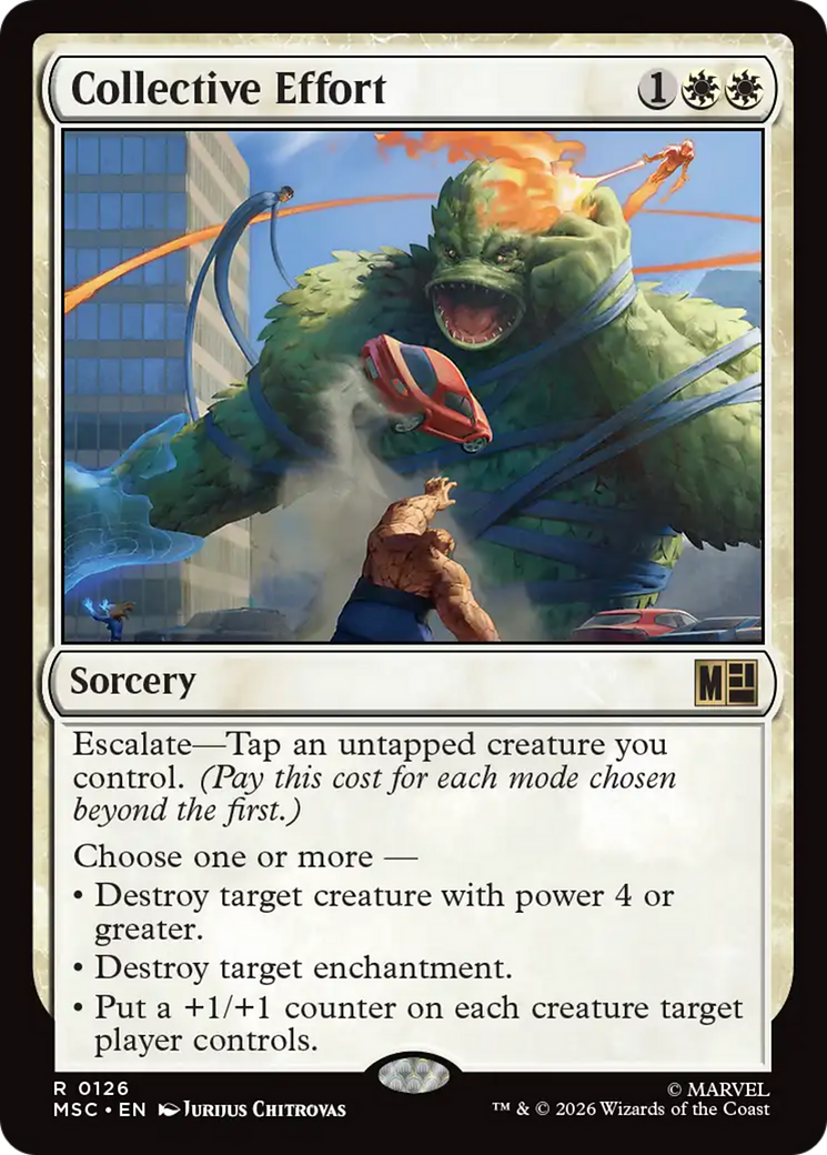 Collective Effort (Surge Foil) [Marvel Super Heroes Commander] | Black Swamp Games
