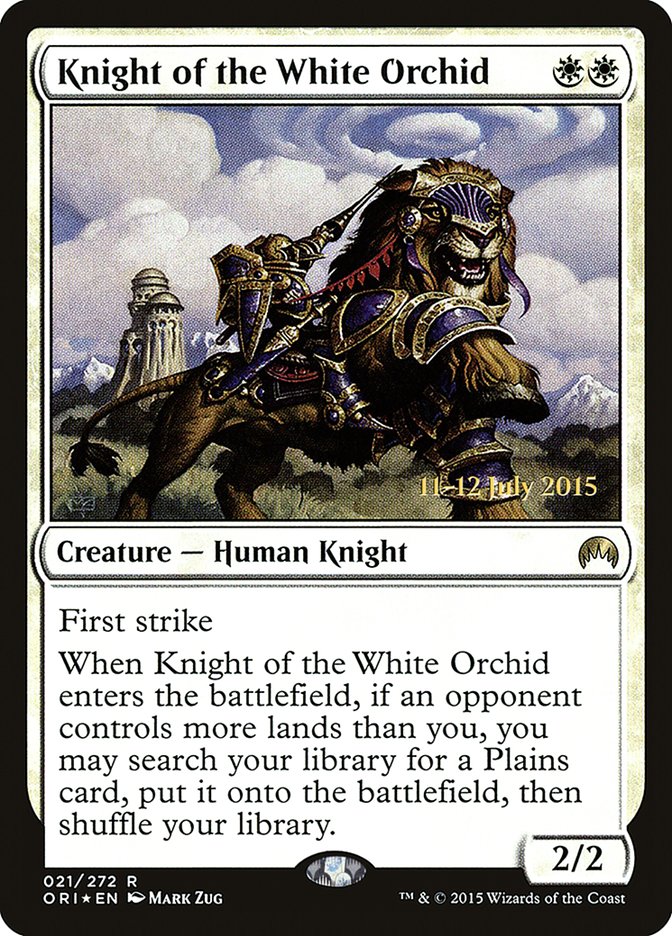 Knight of the White Orchid [Magic Origins Prerelease Promos] | Black Swamp Games