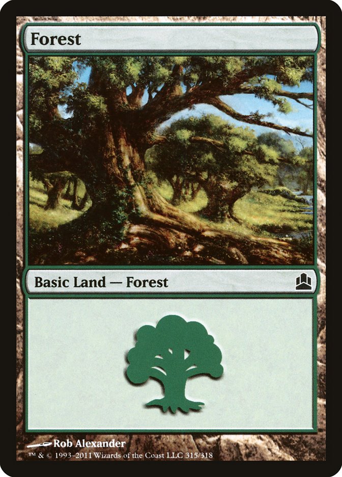 Forest (315) [Commander 2011] | Black Swamp Games
