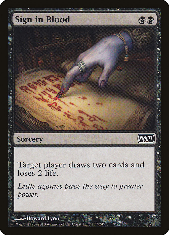 Sign in Blood [Magic 2011] | Black Swamp Games