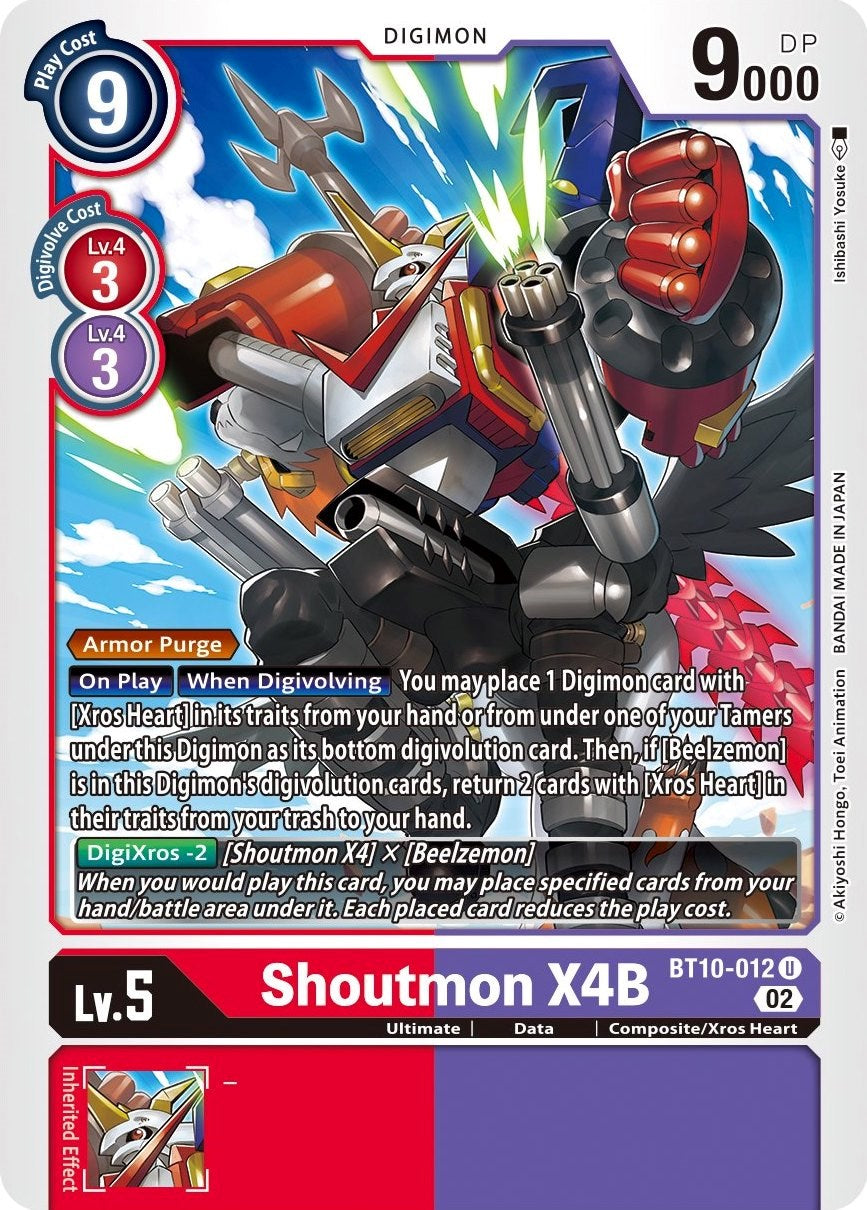 Shoutmon X4B [BT10-012] [Xros Encounter] | Black Swamp Games