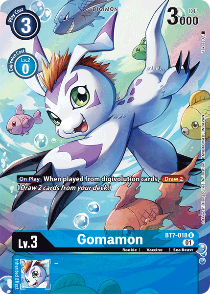 Gomamon [BT7-018] (Alternate Art) [Next Adventure] | Black Swamp Games