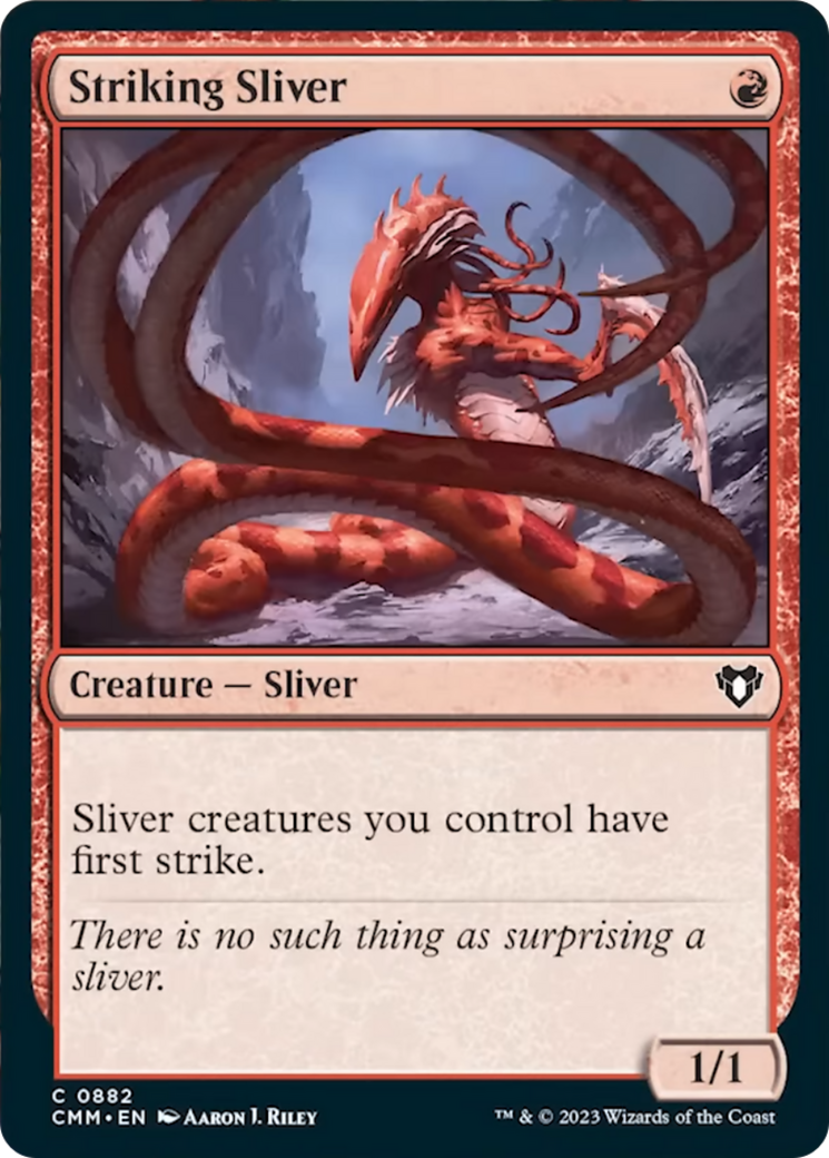 Striking Sliver [Commander Masters] | Black Swamp Games