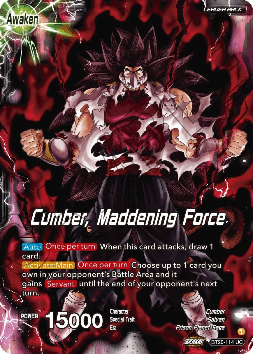 Evil Saiyan // Cumber, Maddening Force (BT20-114) [Power Absorbed] | Black Swamp Games