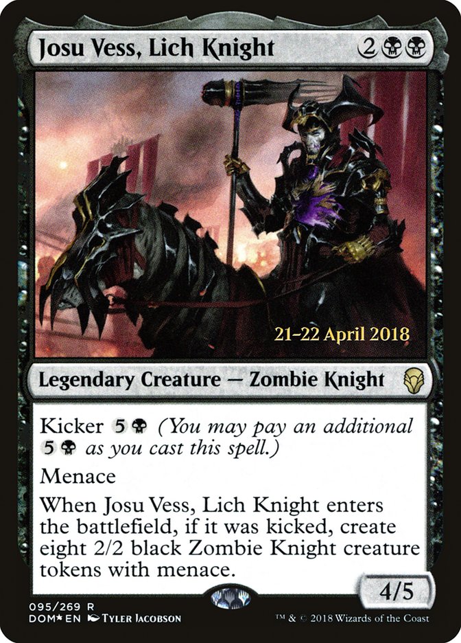 Josu Vess, Lich Knight [Dominaria Prerelease Promos] | Black Swamp Games