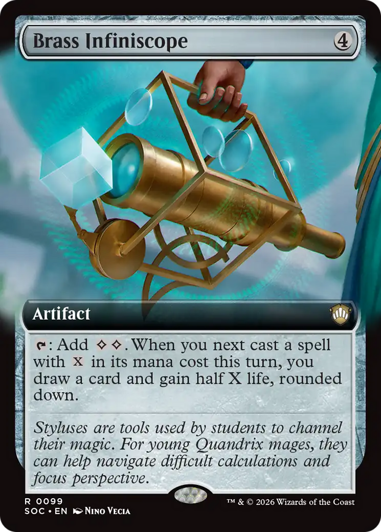 Brass Infiniscope (Extended Art) [Secrets of Strixhaven Commander] | Black Swamp Games