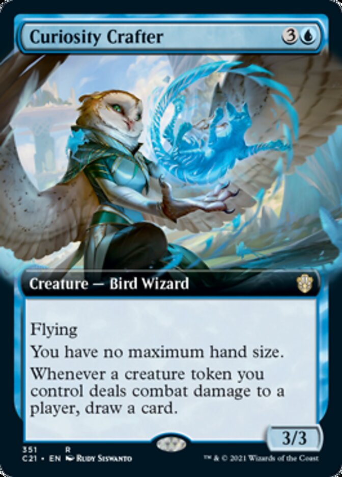 Curiosity Crafter (Extended Art) [Commander 2021] | Black Swamp Games