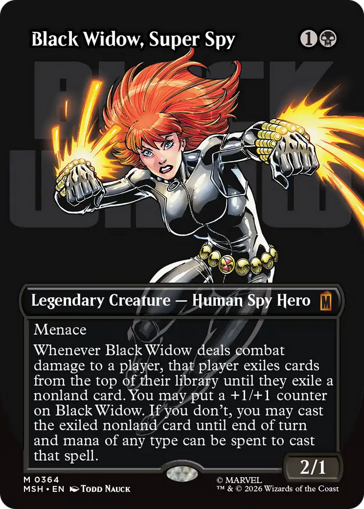 Black Widow, Super Spy (Borderless) (0364) [Marvel Super Heroes] | Black Swamp Games