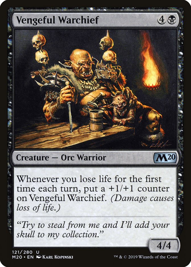 Vengeful Warchief [Core Set 2020] | Black Swamp Games